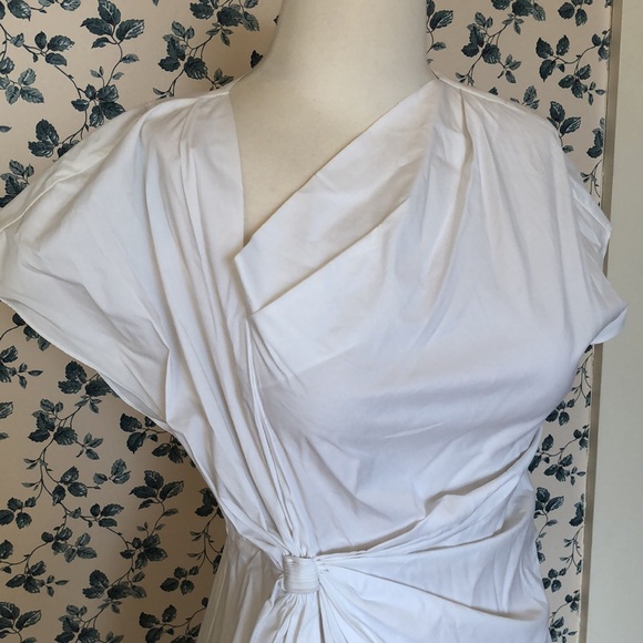 Catherine Malandrino asymmetric draped top Sz 6 - Picture 2 of 15